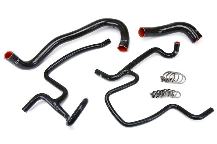57-1328-BLK Radiator Hose Kit, High-Temp 3-Ply Reinforced Silicone, Replace OEM Rubber Radiator Coolant Hoses