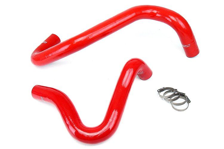57-1329-RED Radiator Hose Kit, High-Temp 3-Ply Reinforced Silicone, Replace OEM Rubber Radiator Coolant Hoses