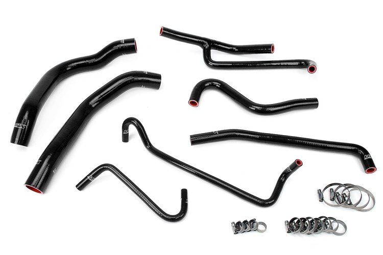 57-1330-BLK Coolant Hose Kit, High-Temp 3-Ply Reinforced Silicone, Replace Rubber Radiator Heater Coolant Hoses