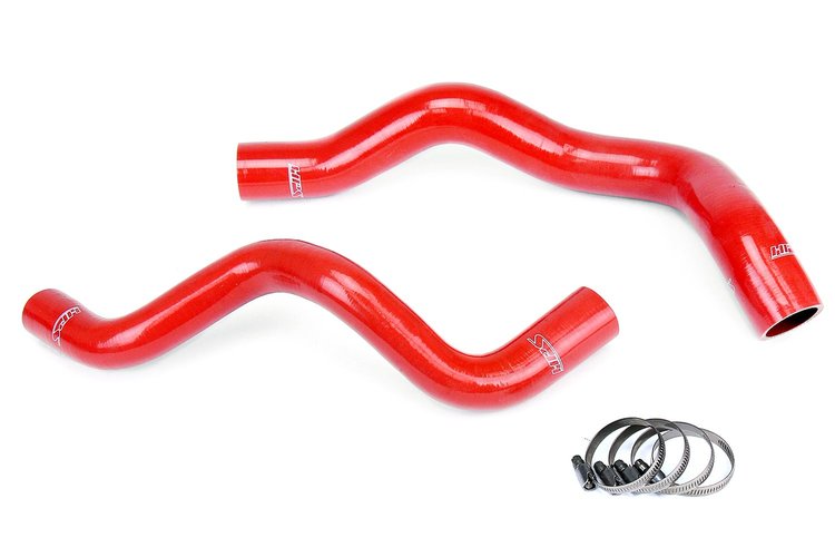 57-1332-RED Radiator Hose Kit, High-Temp 3-Ply Reinforced Silicone, Replace OEM Rubber Radiator Coolant Hoses