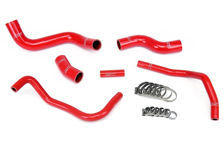 57-1336-RED Coolant Hose Kit, High-Temp 3-Ply Reinforced Silicone, Replace Rubber Radiator Heater Coolant Hoses