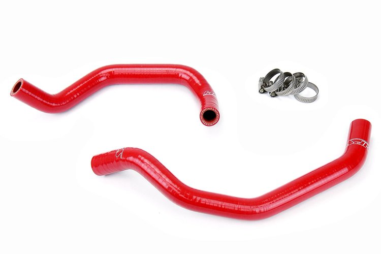 57-1342-RED Heater Hose Kit, High-Temp 3-Ply Reinforced Silicone, Replace OEM Rubber Heater Coolant Hoses