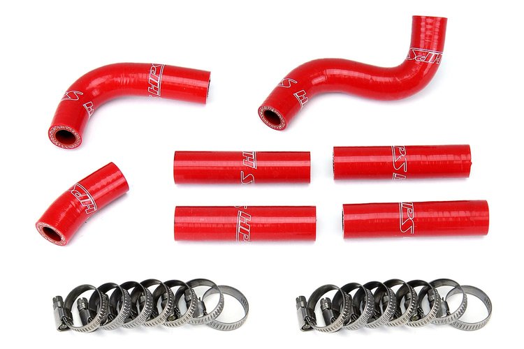 57-1344-RED Heater Hose Kit, High-Temp 3-Ply Reinforced Silicone, Replace OEM Rubber Heater Coolant Hoses