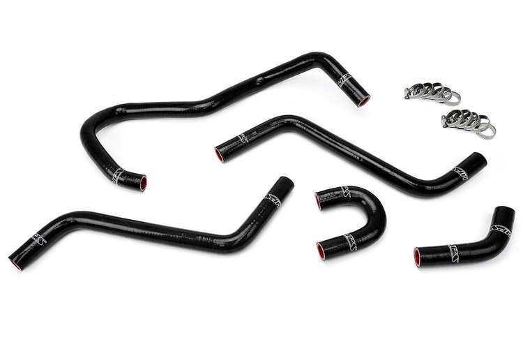 57-1345-BLK Radiator Hose Kit, High-Temp 3-Ply Reinforced Silicone, Replace OEM Rubber Radiator Coolant Hoses