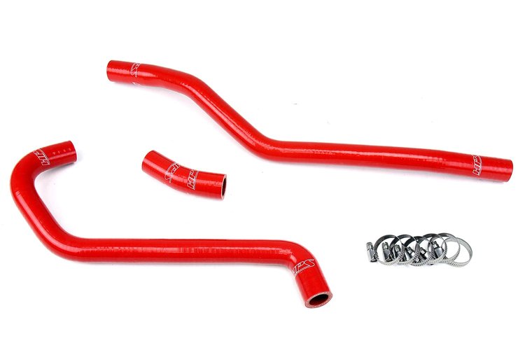 57-1347-RED Radiator Hose Kit, High-Temp 3-Ply Reinforced Silicone, Replace OEM Rubber Radiator Coolant Hoses