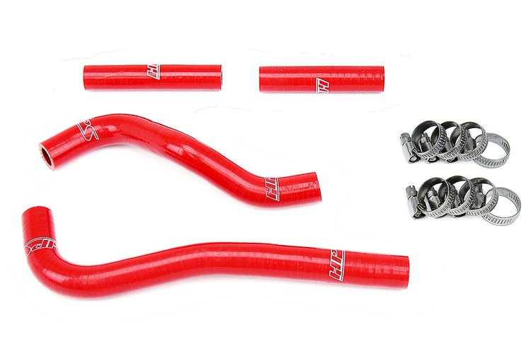 57-1371-RED Radiator Hose Kit, High-Temp 3-Ply Reinforced Silicone, Replace OEM Rubber Radiator Coolant Hoses