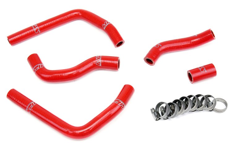 57-1374-RED Radiator Hose Kit, High-Temp 3-Ply Reinforced Silicone, Replace OEM Rubber Radiator Coolant Hoses