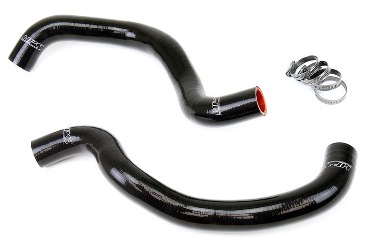 57-1384-BLK Radiator Hose Kit, High-Temp 3-Ply Reinforced Silicone, Replace OEM Rubber Radiator Coolant Hoses