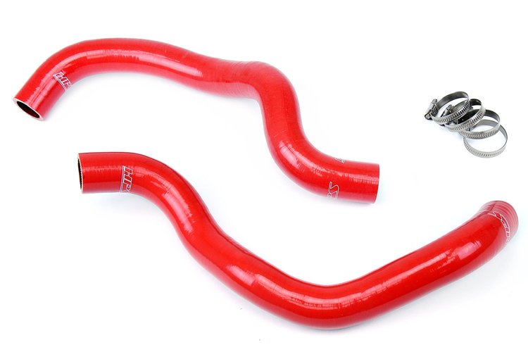 57-1384-RED Radiator Hose Kit, High-Temp 3-Ply Reinforced Silicone, Replace OEM Rubber Radiator Coolant Hoses