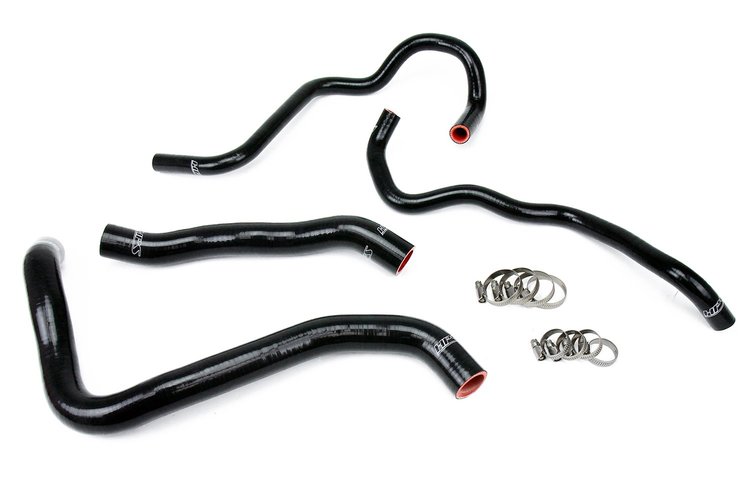 57-1388-BLK Coolant Hose Kit, High-Temp 3-Ply Reinforced Silicone, Replace Rubber Radiator Heater Coolant Hoses