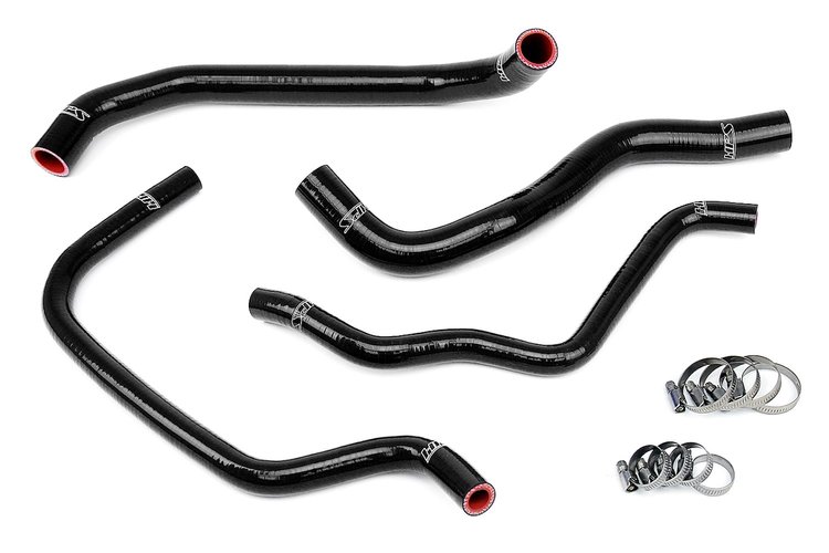 57-1389-BLK Coolant Hose Kit, High-Temp 3-Ply Reinforced Silicone, Replace Rubber Radiator Heater Coolant Hoses
