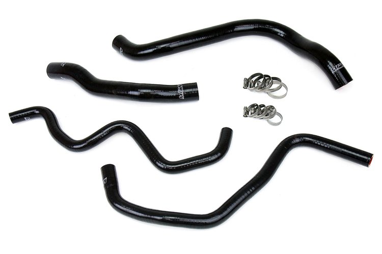 57-1390-BLK Coolant Hose Kit, High-Temp 3-Ply Reinforced Silicone, Replace Rubber Radiator Heater Coolant Hoses
