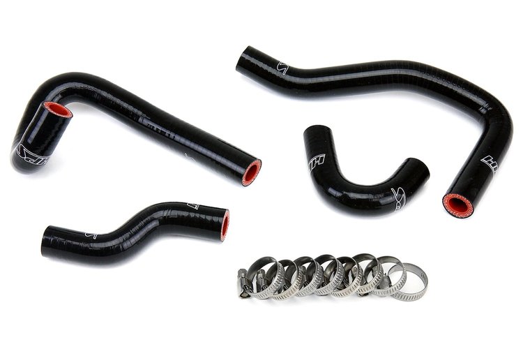 57-1396-BLK Heater Hose Kit, High-Temp 3-Ply Reinforced Silicone, Replace OEM Rubber Heater Coolant Hoses