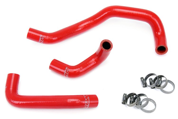 57-1397-RED Heater Hose Kit, High-Temp 3-Ply Reinforced Silicone, Replace OEM Rubber Heater Coolant Hoses