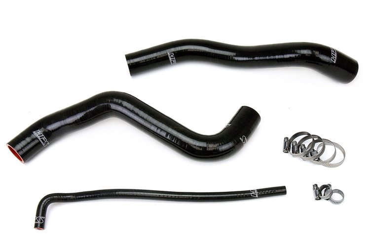 57-1399-BLK Radiator Hose Kit, High-Temp 3-Ply Reinforced Silicone, Replace OEM Rubber Radiator Coolant Hoses
