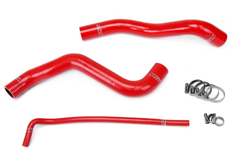 57-1399-RED Radiator Hose Kit, High-Temp 3-Ply Reinforced Silicone, Replace OEM Rubber Radiator Coolant Hoses