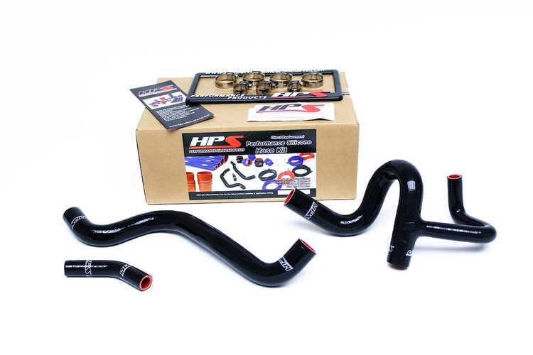 57-1410-BLK Radiator Hose Kit, High-Temp 3-Ply Reinforced Silicone, Replace OEM Rubber Radiator Coolant Hoses