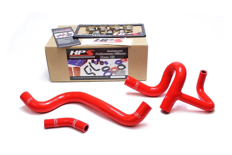 57-1410-RED Radiator Hose Kit, High-Temp 3-Ply Reinforced Silicone, Replace OEM Rubber Radiator Coolant Hoses