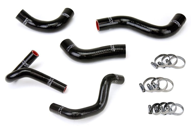 57-1411-BLK Coolant Hose Kit, High-Temp 3-Ply Reinforced Silicone, Replace Rubber Radiator Heater Coolant Hoses