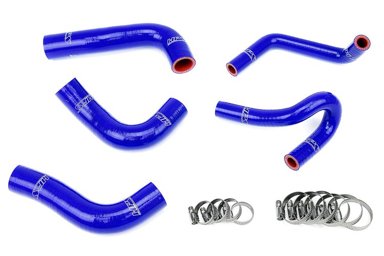 57-1412-BLUE Coolant Hose Kit, High-Temp 3-Ply Reinforced Silicone, Replace Rubber Radiator Heater Coolant Hoses