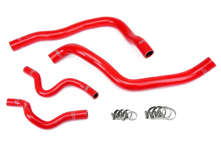 57-1417-RED Radiator Hose Kit, High-Temp 3-Ply Reinforced Silicone, Replace OEM Rubber Radiator Coolant Hoses