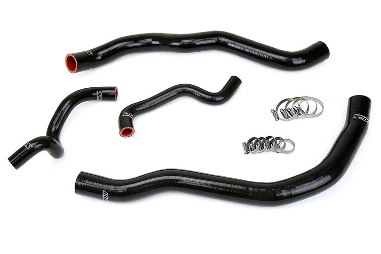 57-1418-BLK Radiator Hose Kit, High-Temp 3-Ply Reinforced Silicone, Replace OEM Rubber Radiator Coolant Hoses