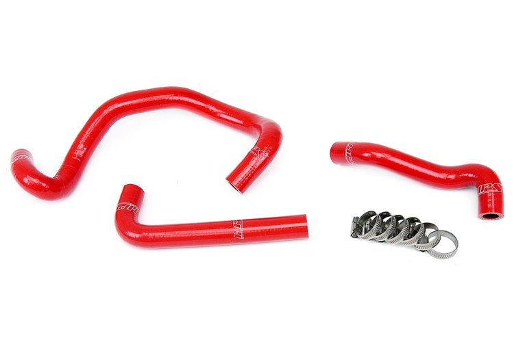 57-1422-RED Heater Hose Kit, High-Temp 3-Ply Reinforced Silicone, Replace OEM Rubber Heater Coolant Hoses