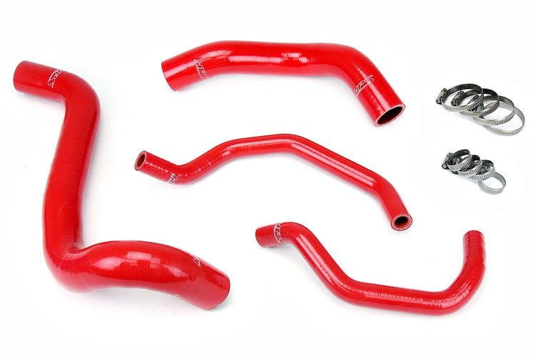 57-1426-RED Coolant Hose Kit, High-Temp 3-Ply Reinforced Silicone, Replace Rubber Radiator Heater Coolant Hoses
