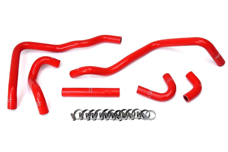 57-1433-RED Heater Hose Kit, High-Temp 3-Ply Reinforced Silicone, Replace OEM Rubber Heater Coolant Hoses