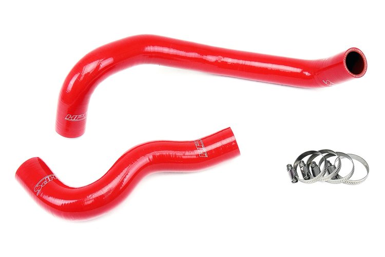 57-1438-RED Radiator Hose Kit, High-Temp 3-Ply Reinforced Silicone, Replace OEM Rubber Radiator Coolant Hoses