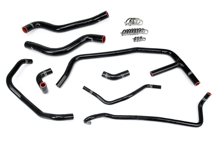 57-1452-BLK Coolant Hose Kit, High-Temp 3-Ply Reinforced Silicone, Replace Rubber Radiator Heater Coolant Hoses