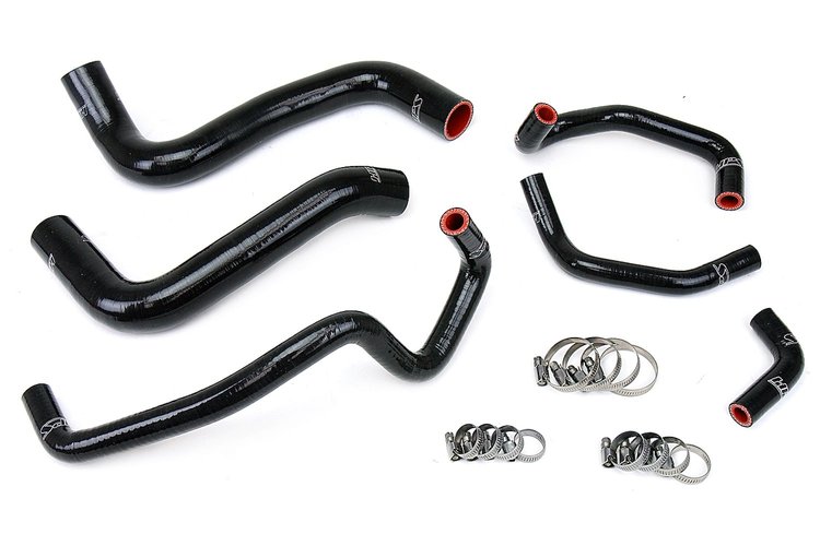 57-1467-BLK Coolant Hose Kit, High-Temp 3-Ply Reinforced Silicone, Replace Rubber Radiator Heater Coolant Hoses