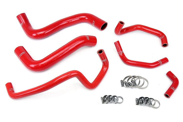 57-1467-RED Coolant Hose Kit, High-Temp 3-Ply Reinforced Silicone, Replace Rubber Radiator Heater Coolant Hoses