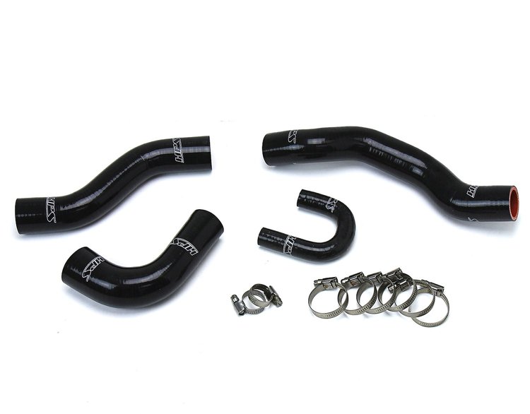57-1477-BLK Radiator Hose Kit, High-Temp 3-Ply Reinforced Silicone, Replace OEM Rubber Radiator Coolant Hoses