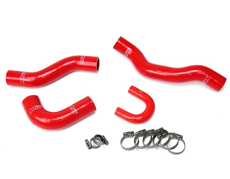 57-1477-RED Radiator Hose Kit, High-Temp 3-Ply Reinforced Silicone, Replace OEM Rubber Radiator Coolant Hoses