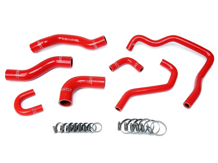 57-1478-RED Coolant Hose Kit, High-Temp 3-Ply Reinforced Silicone, Replace Rubber Radiator Heater Coolant Hoses