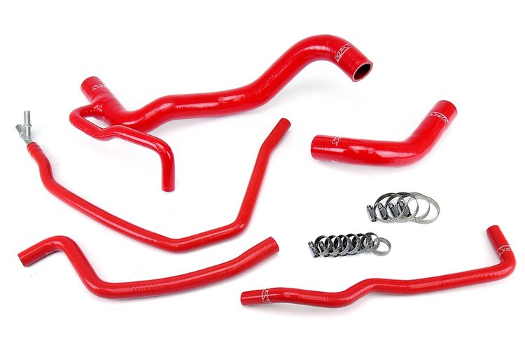 57-1479-RED Radiator Hose Kit, High-Temp 3-Ply Reinforced Silicone, Replace OEM Rubber Radiator Coolant Hoses