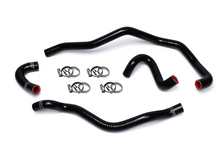 57-1487-BLK Heater Hose Kit, High-Temp 3-Ply Reinforced Silicone, Replace OEM Rubber Heater Coolant Hoses