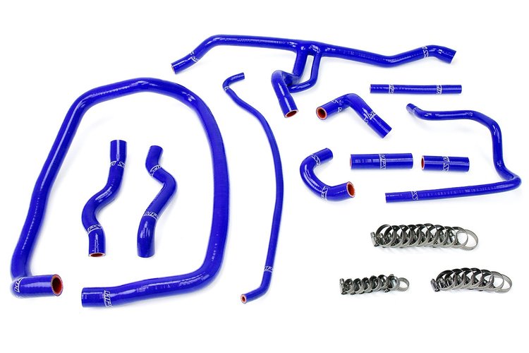 57-1488-BLUE Heater Hose Kit, High-Temp 3-Ply Reinforced Silicone, Replace OEM Rubber Heater Coolant Hoses
