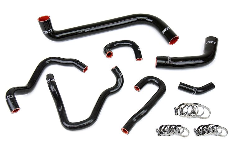57-1490-BLK Coolant Hose Kit, High-Temp 3-Ply Reinforced Silicone, Replace Rubber Radiator Heater Coolant Hoses