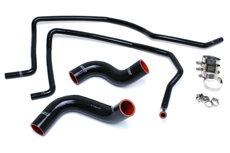 57-1498-BLK Coolant Hose Kit, High-Temp 3-Ply Reinforced Silicone, Replace Rubber Radiator Heater Coolant Hoses