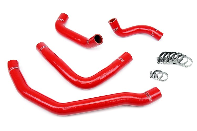 57-1500-RED Radiator Hose Kit, High-Temp 3-Ply Reinforced Silicone, Replace OEM Rubber Radiator Coolant Hoses
