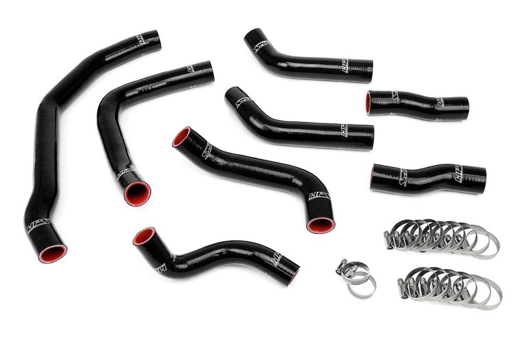 57-1501-BLK Radiator Hose Kit, High-Temp 3-Ply Reinforced Silicone, Replace OEM Rubber Radiator Coolant Hoses