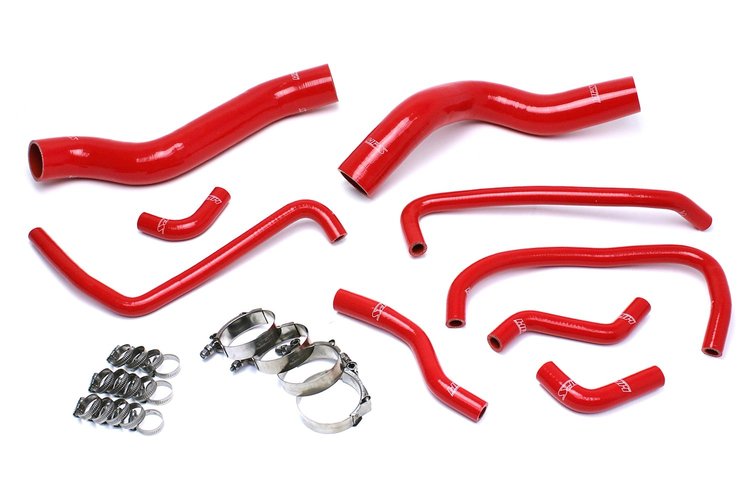 57-1503-RED Coolant Hose Kit, High-Temp 3-Ply Reinforced Silicone, Replace Rubber Radiator Heater Coolant Hoses