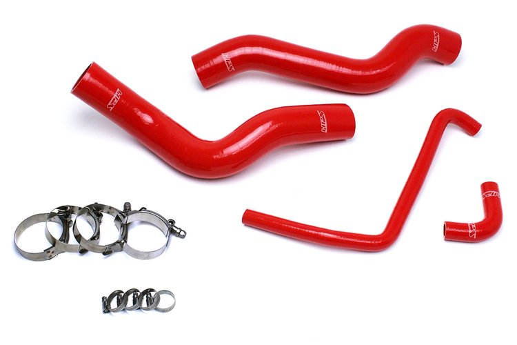 57-1503R-RED Radiator Hose Kit, High-Temp 3-Ply Reinforced Silicone, Replace OEM Rubber Radiator Coolant Hoses