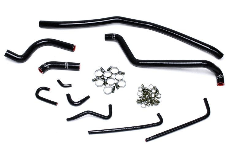 57-1504-BLK Radiator Hose Kit, High-Temp 3-Ply Reinforced Silicone, Replace OEM Rubber Radiator Coolant Hoses