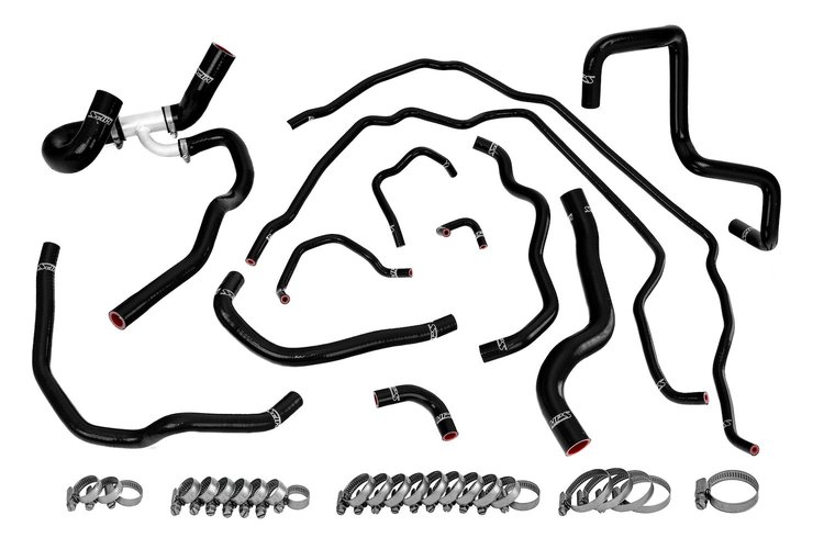 57-1511-BLK Coolant Hose Kit, 3-Ply High-Temp Reinforced Silicone, Replaces Radiator & Heater Coolant Hoses