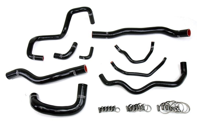 57-1513-BLK Radiator Hose Kit, High-Temp 3-Ply Reinforced Silicone, Replace OEM Rubber Radiator Coolant Hoses