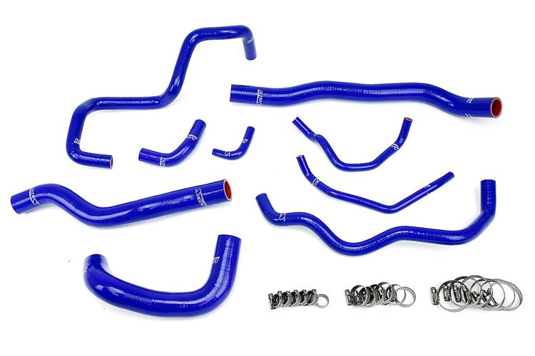 57-1513-BLUE Radiator Hose Kit, High-Temp 3-Ply Reinforced Silicone, Replace OEM Rubber Radiator Coolant Hoses
