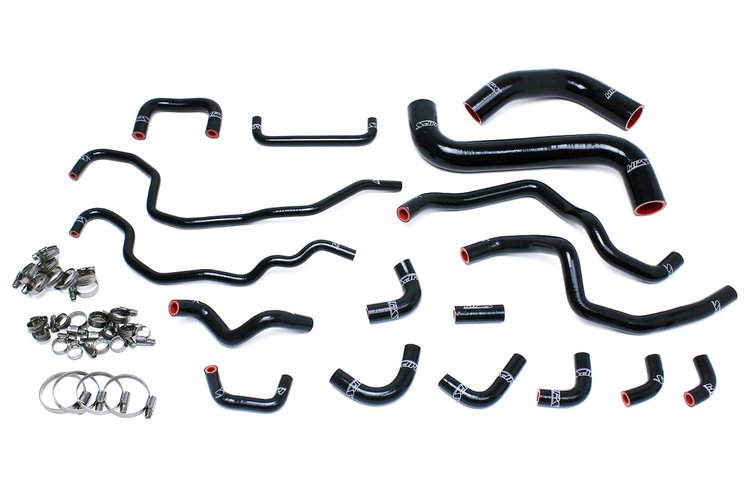 57-1516-BLK Coolant Hose Kit, High-Temp 3-Ply Reinforced Silicone, Replace Rubber Radiator Heater Coolant Hoses